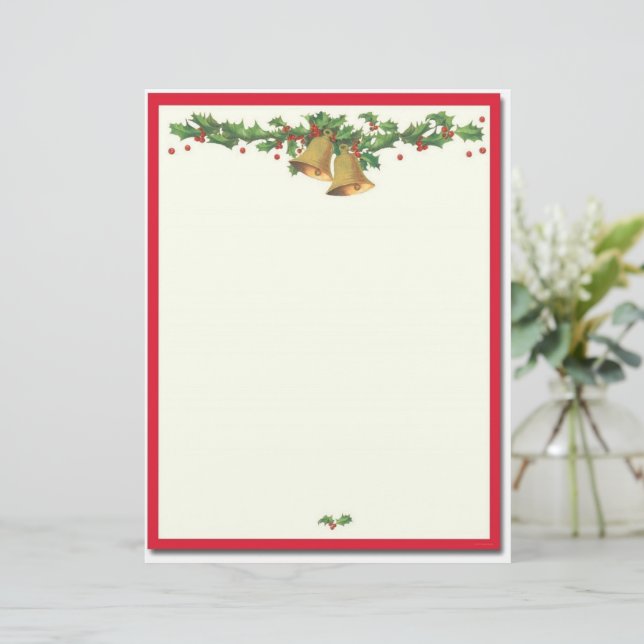 Merry Christmas Custom Letterhead (Standing Front)