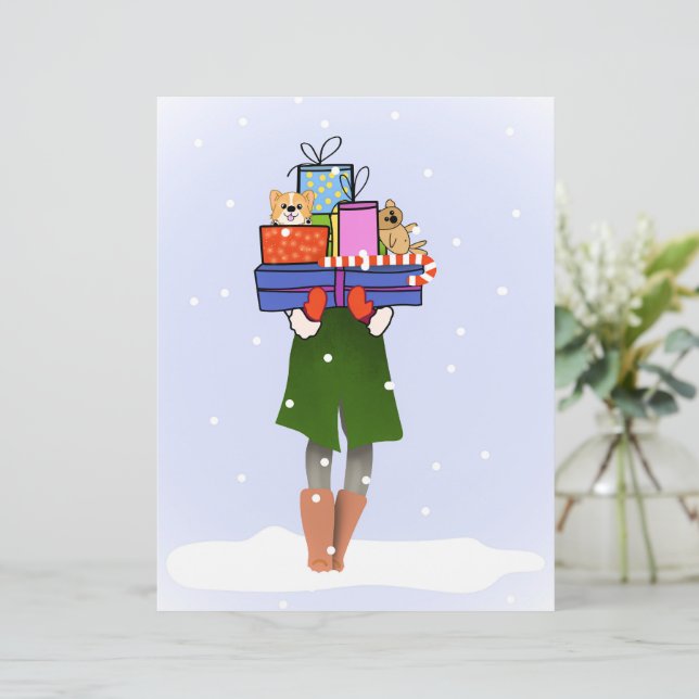 Merry Christmas  Custom Letterhead (Standing Front)