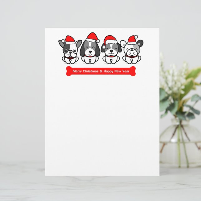 Merry Christmas Custom Letterhead (Standing Front)