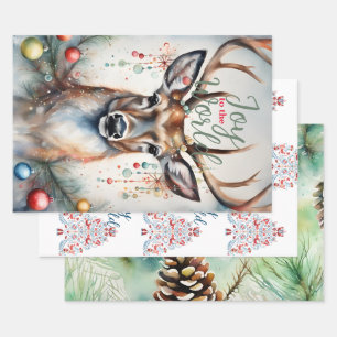 Merry Christmas / Custom Personalise Name Wrapping Paper Sheet