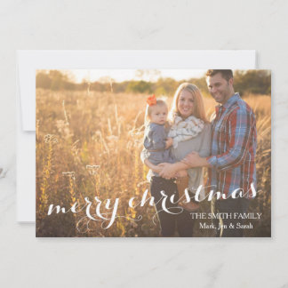 Merry Christmas Custom Photo Card