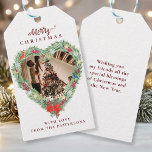 Merry Christmas" customer specific photo heart   Gift Tags<br><div class="desc">"Merry Christmas" customer specific photo,  heart,  holiday gift tag. Rustic,  wood style.</div>