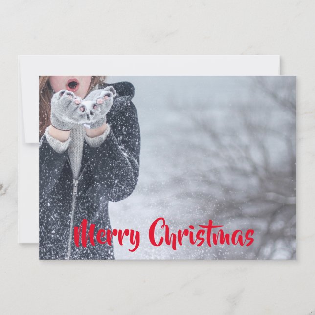 Merry Christmas Customisable Announcement (Front)