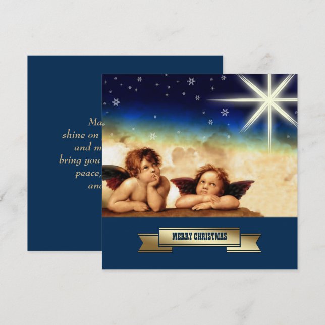Merry Christmas. Customisable Christmas Cards (Front/Back)