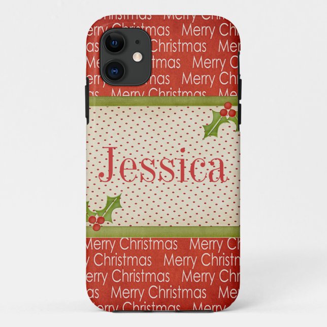 Merry Christmas customisable iphone 5 cover (Back)