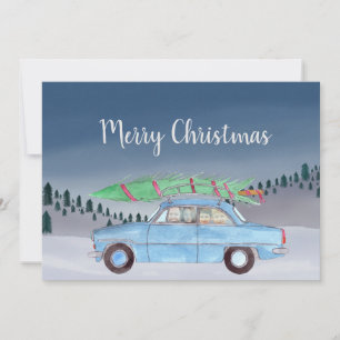 Merry Christmas customisable photo card