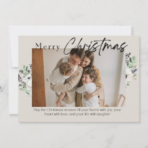 MERRY CHRISTMAS CUSTOMIZABLE GREENERY CARD