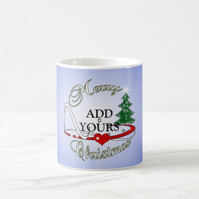MERRY CHRISTMAS CUSTOMIZE IT COFFEE MUG (Center)
