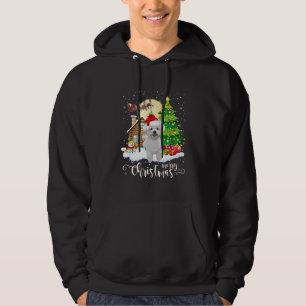 Merry Christmas Cute Bichon Frise Santa With Xmas Hoodie