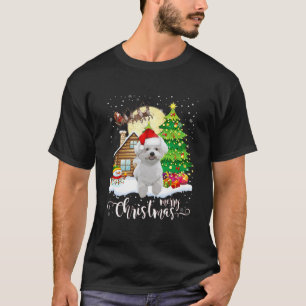 Merry Christmas Cute Bichon Frise Santa With Xmas T-Shirt