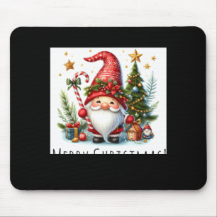 Merry Christmas Cute Christmas Gnome And More  Mouse Pad