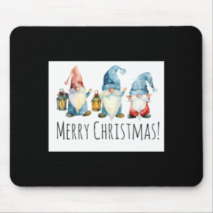 Merry Christmas Cute Christmas Gnomes  Mouse Pad