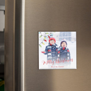 Merry Christmas Cute Colourful String Lights Magnet