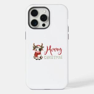 Merry Christmas cute cow iPhone 15 Pro Max Case