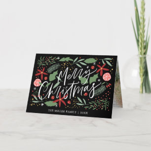 Merry Christmas Cute Doodle Holiday Card