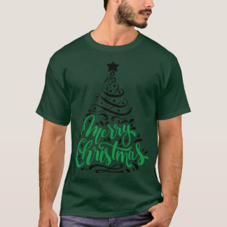 Merry Christmas Cute Festive Holiday Christmas Tre T-Shirt