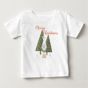 Merry Christmas Cute Gnome Matching Baby T-Shirt