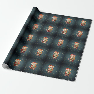 Merry Christmas Cute Mouse Wrapping Paper