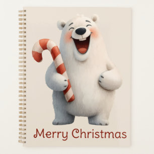 Merry Christmas Cute Polar Bear Design Planner