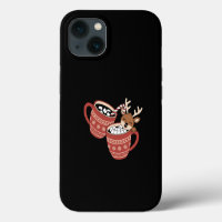 Merry Christmas Cute Reindeer Family Xmas Coffee