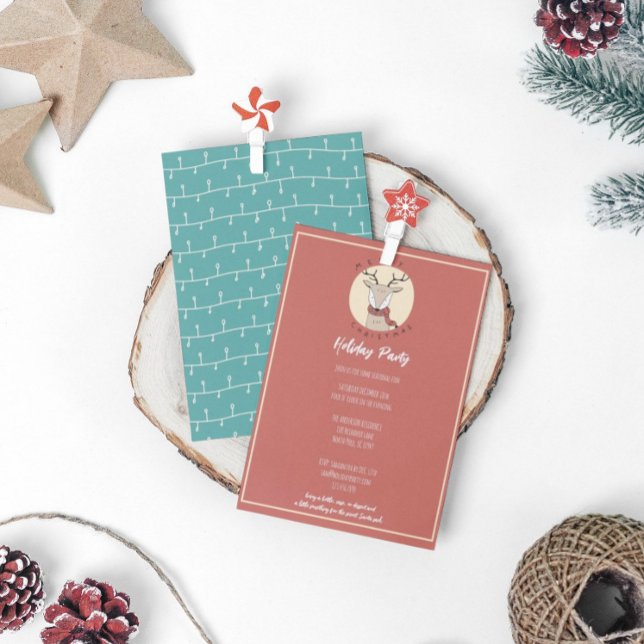 Merry Christmas Cute Reindeer Holiday Party (Creator Uploaded)