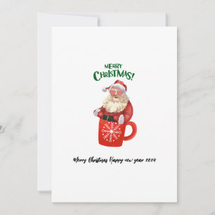 Merry christmas cute santaclaus gift for friends  Invitation