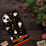 Merry Christmas Cute Snowman Inspirivity Name Case-Mate iPhone 14 Plus Case<br><div class="desc">Merry Christmas! Get in the Christmas spirit with this fun, cute snowman and Christmas tree pattern Inspirivity cell phone case. The festive red and green case is perfect for teens or adults, and the name/one word personalised case will never get misplaced again. For more of my daily inspirational artwork, check...</div>