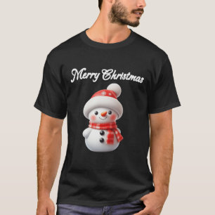 Merry Christmas cute snowman T-Shirt