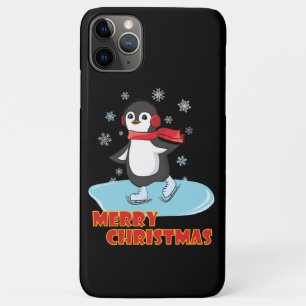 Merry Christmas Cute Winter Penguin iPhone 11 Pro Max Case