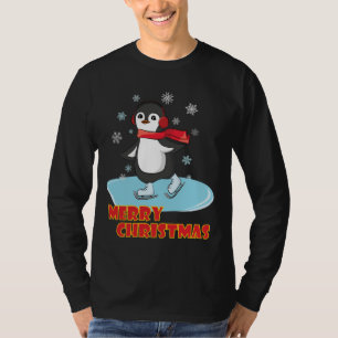 Merry Christmas Cute Winter Penguin T-Shirt