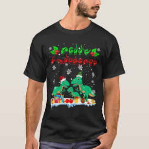 Merry Christmas Cute Xmas T-rex Asl Sign Language T-Shirt