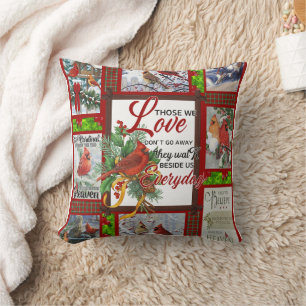 Merry Christmas Cutest Cardinal Bird Lovers Xmas  Cushion