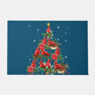 Merry Christmas Cutest Cardinal Bird Lovers Xmas Doormat