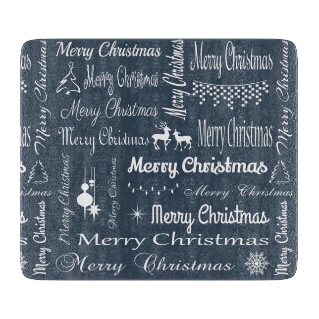 Merry Christmas Cutting Board (Front)