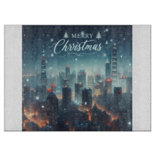Merry Christmas cutting board