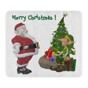 MERRY CHRISTMAS CUTTING BOARD