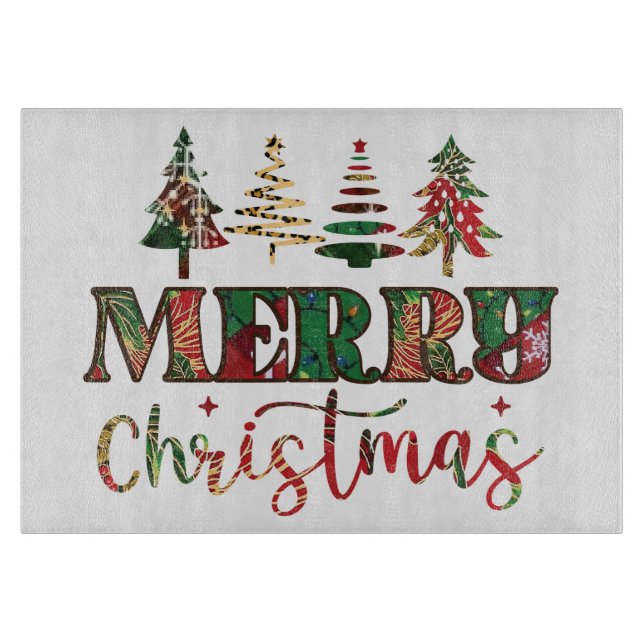 Merry Christmas Cutting Board (Front)