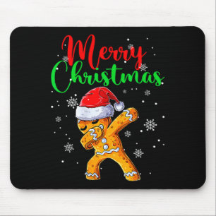 Merry Christmas Dab Gingerbread Xmas Christmas Coo Mouse Pad