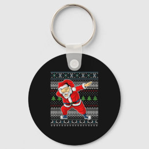 Merry Christmas Dabbing Santa Claus Xmas Holiday P Key Ring