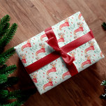 Merry Christmas | Dachshund Dog Christmas Sweater Wrapping Paper<br><div class="desc">Celebrate the magical and festive holiday season with our custom illustrative holiday wrapping paper. Our festive holiday design features our hand drawn dachshund dog pattern with the dog wearing a festive red cosy knitted sweater and "Merry & Bright" script displayed, along with red and green Christmas lightbulbs to create this...</div>