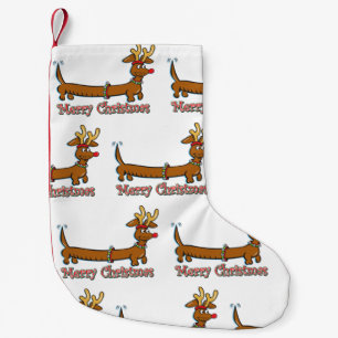 Merry Christmas Dachshund Small Christmas Stocking
