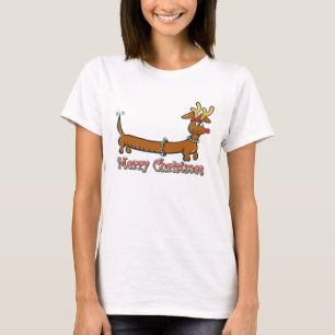Merry Christmas Dachshund T-Shirt