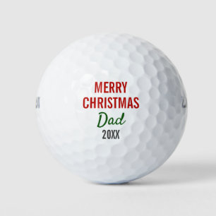 Merry Christmas Dad Golf Balls