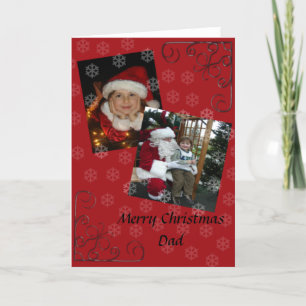 Merry Christmas dad Holiday Card