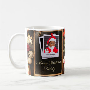 Merry Christmas Daddy Family Photo Template Coffee Mug
