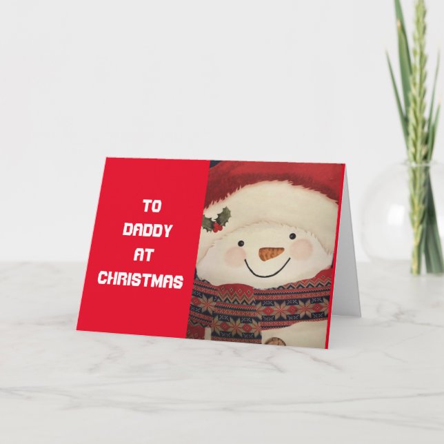 **MERRY CHRISTMAS DADDY** in SERVICE! Card (Front)