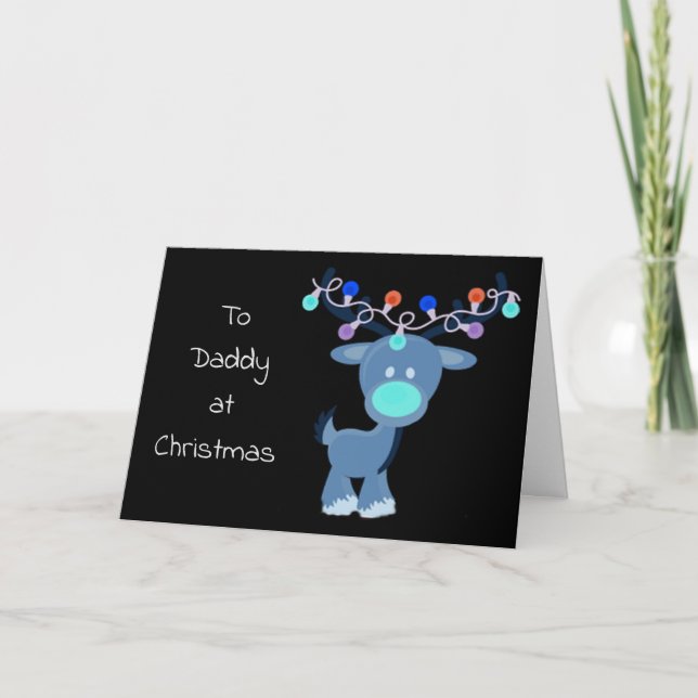 **MERRY CHRISTMAS DADDY** in SERVICE! Card (Front)