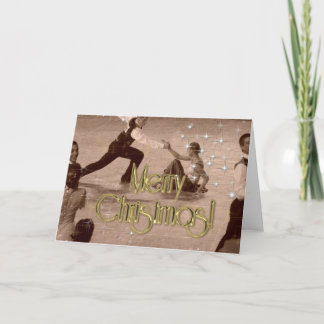 Merry Christmas Dancers PERSONALIZED Holiday Card