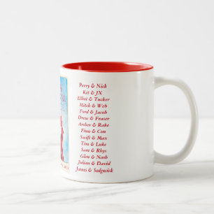 Merry Christmas, Darling mug with couples names