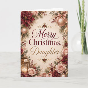 Merry Christmas Daughter Card